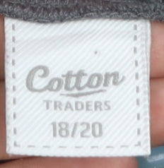 Cotton Traders Women’s Grey Roll Neck Long Sleeve T-Shirt Size 18