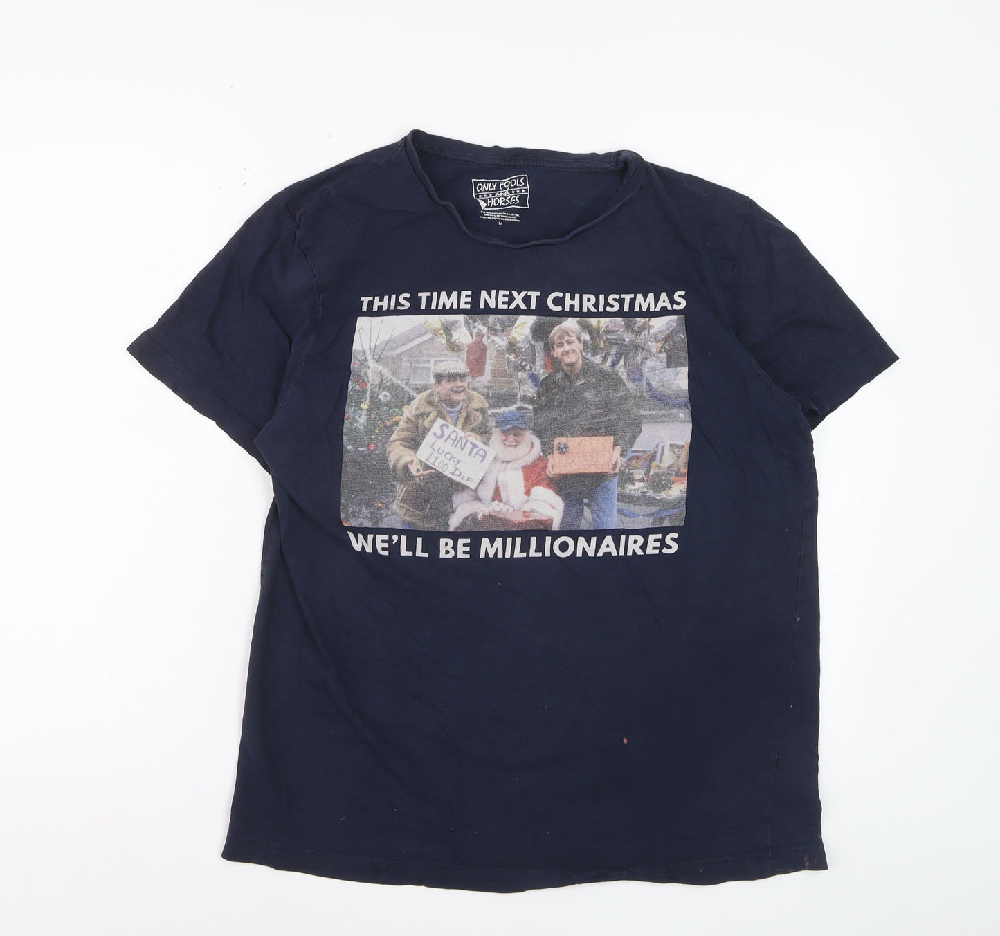Only Fools and Horses Men's Navy Christmas Graphic T-Shirt M