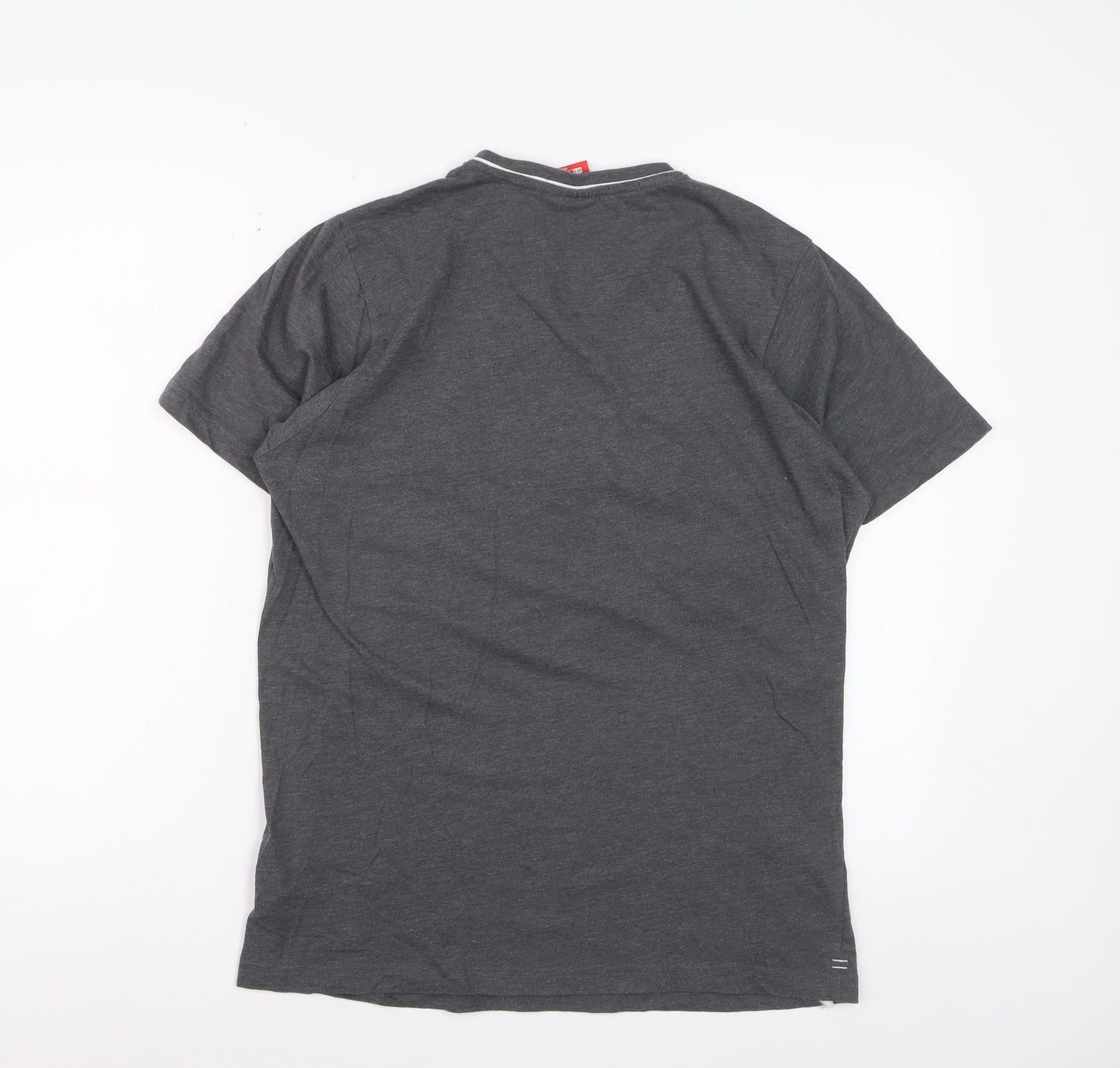 Slazenger Men's Grey V-Neck Short Sleeve T-Shirt Size S