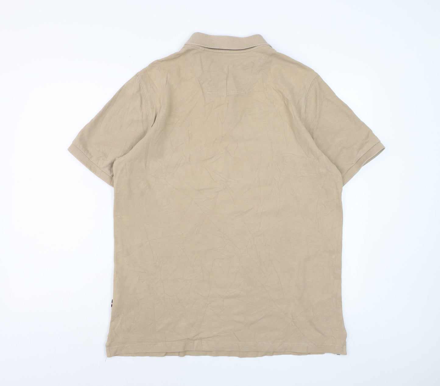 Joules Men's Beige Woody Polo Shirt Classic Fit Size L