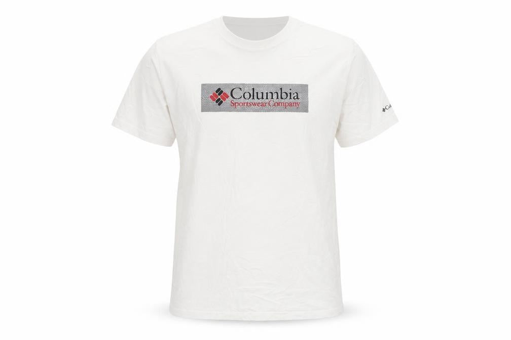 Columbia Sportswear Men's White Cotton Graphic T-Shirt Size S