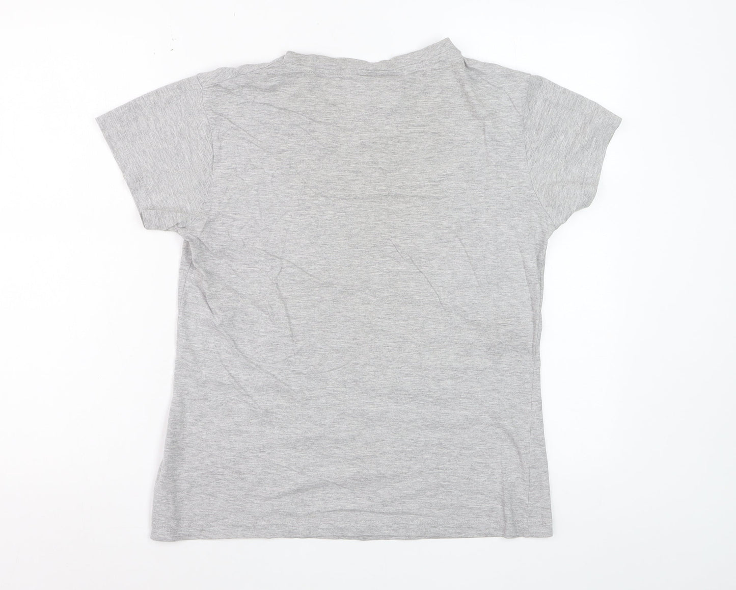 Everlast Womens Grey Short Sleeve Cotton T-Shirt Size 14