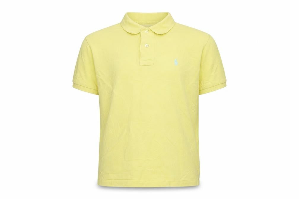 Ralph Lauren Boys Yellow Polo Shirt Size 8 Years Cotton Classic Fit