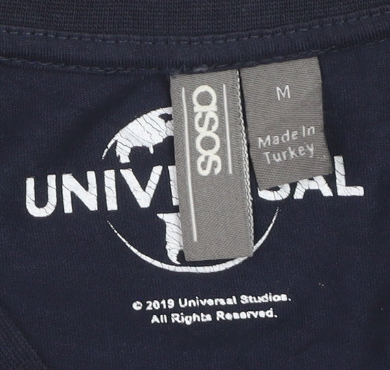 ASOS Men’s Navy Universal Studios Graphic Print T-Shirt Size M