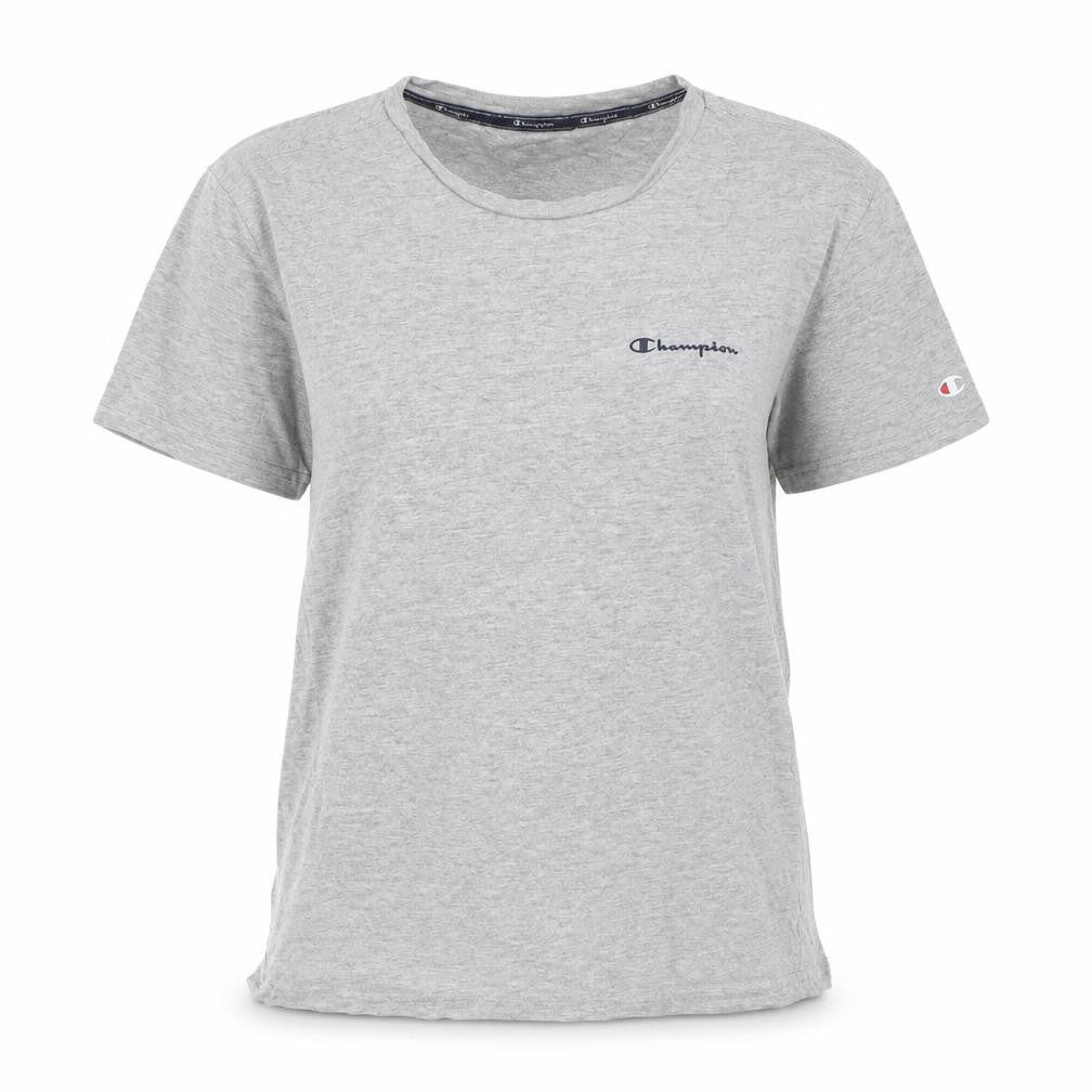 Champion Womens Grey XS Basic Crew Neck T-Shirt