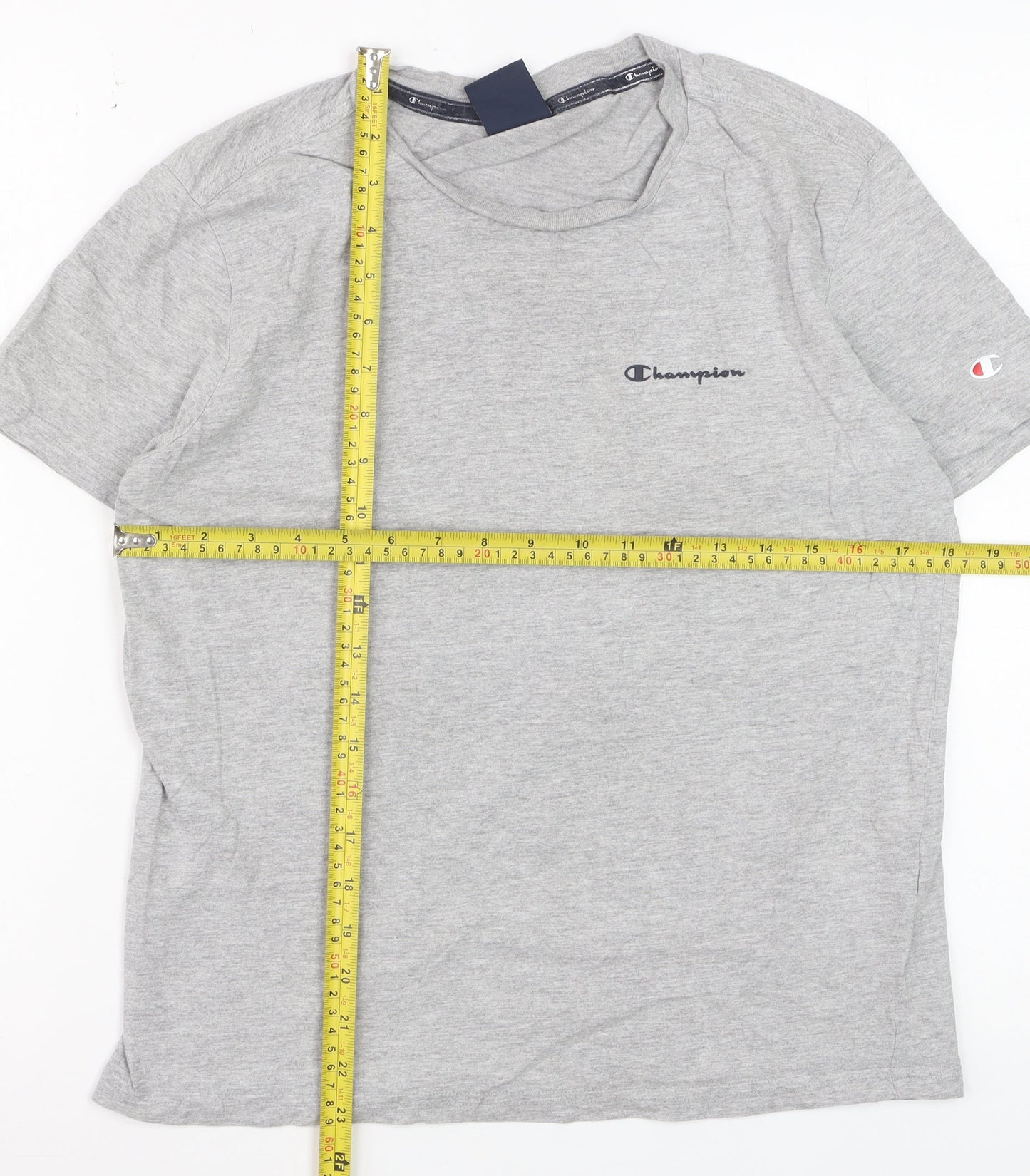 Champion Womens Grey XS Basic Crew Neck T-Shirt