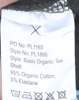 Clean Cut Copenhagen Men's Khaki Crew Neck Organic Cotton T-Shirt M