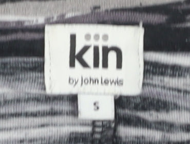 Kin by John Lewis Womens Black Striped Viscose Blouse S