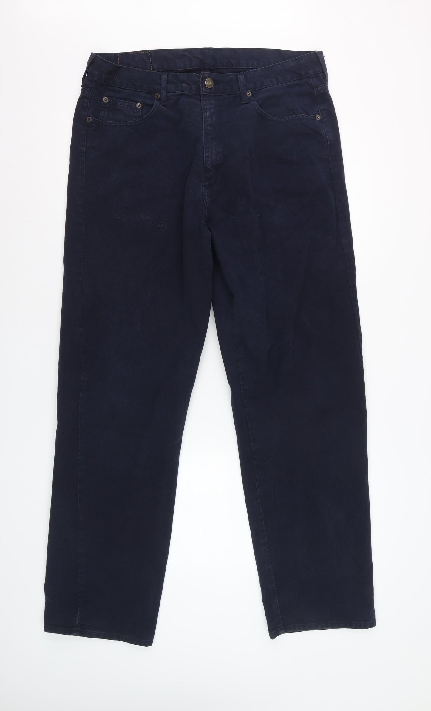 Lee Cooper Mens Blue Straight Jeans 36W 30L 100% Cotton