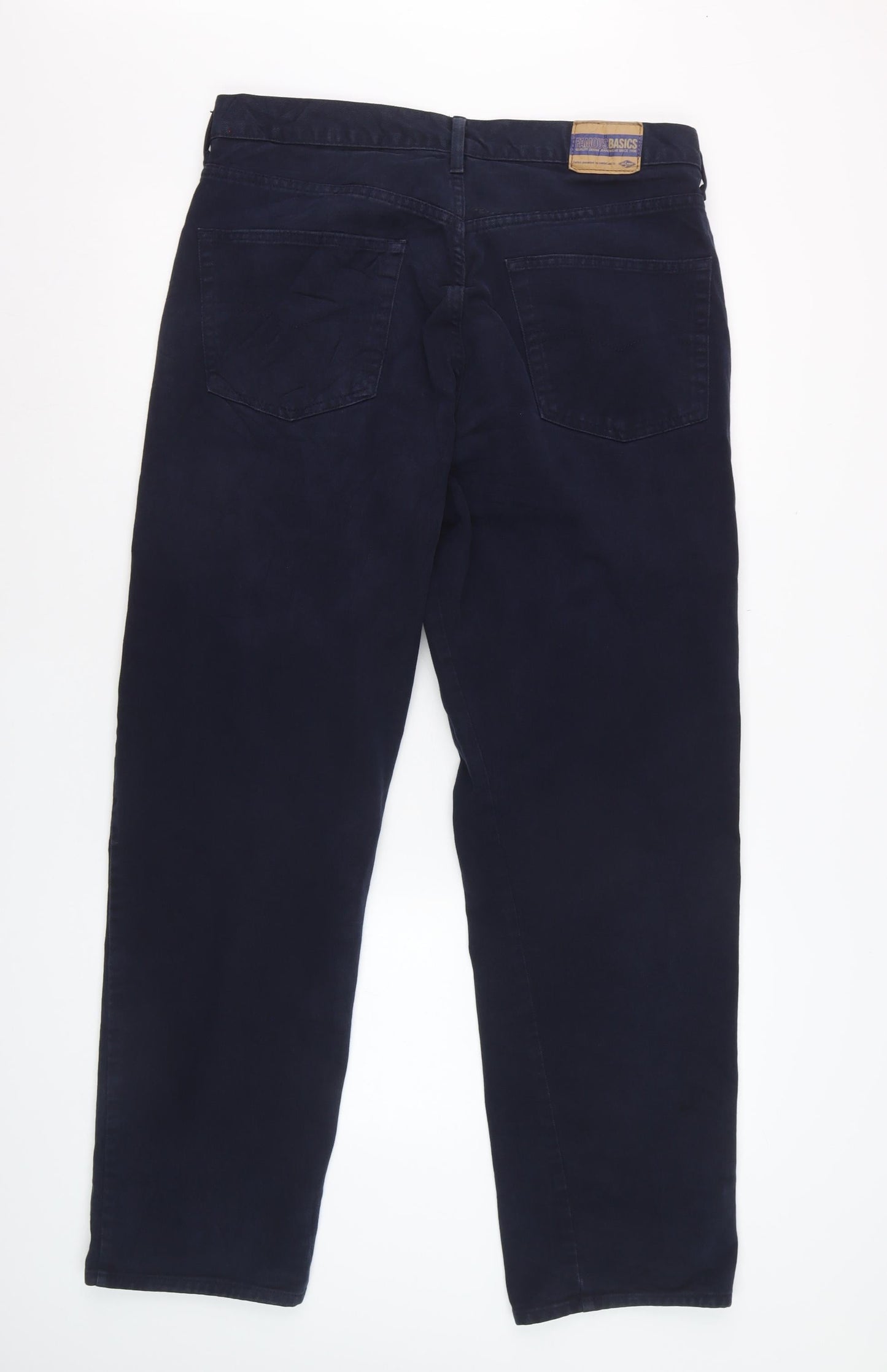 Lee Cooper Mens Blue Straight Jeans 36W 30L 100% Cotton