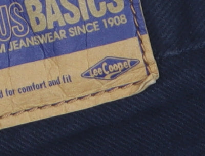 Lee Cooper Mens Blue Straight Jeans 36W 30L 100% Cotton