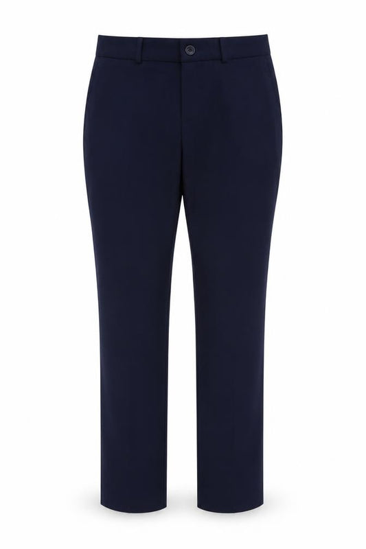 Gap Women's Blue Wool Blend True Straight Petite Trousers Size 4