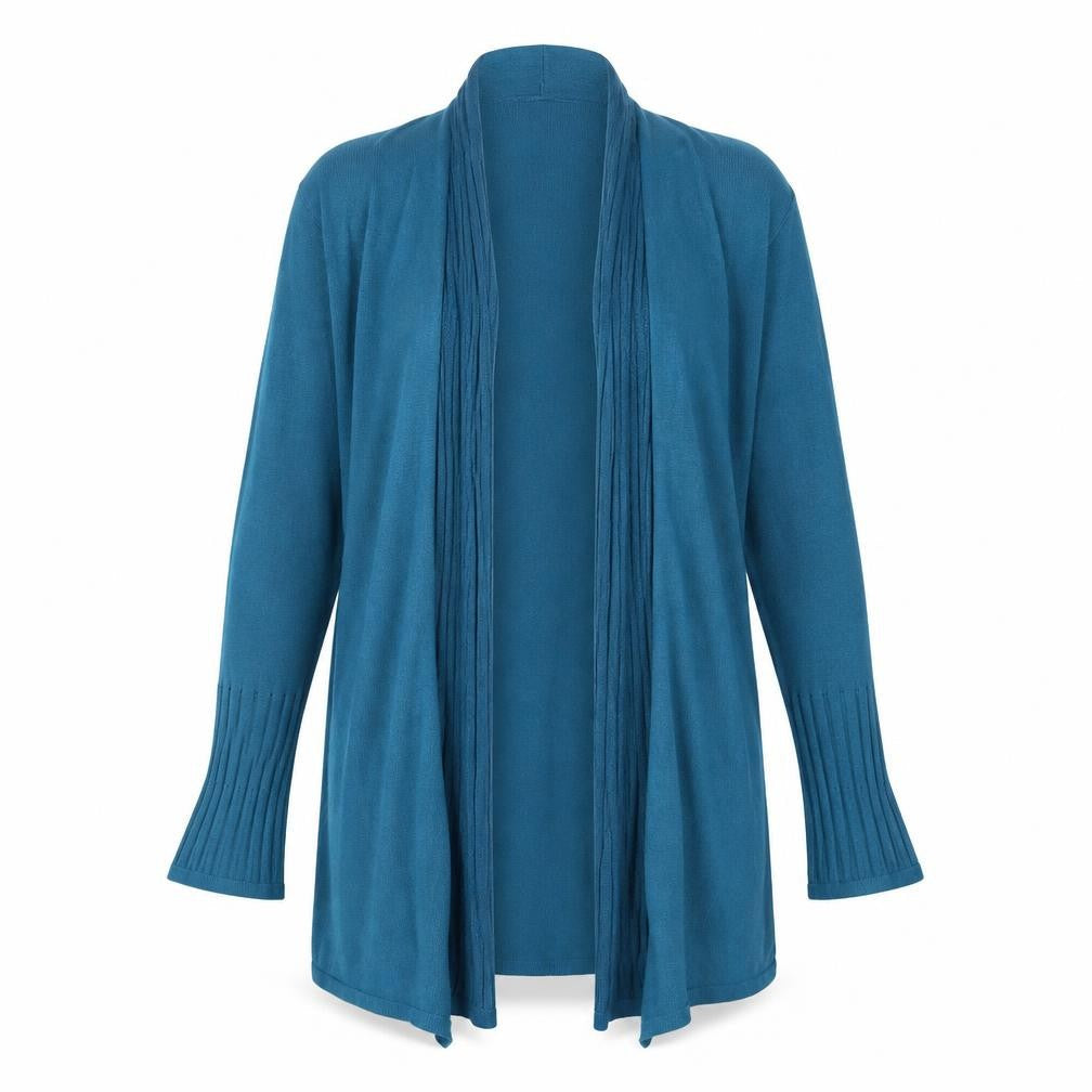 Marks & Spencer Women Blue Long Sleeve Open Cardigan Size 16
