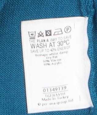 Marks and Spencer Women Blue Long Sleeve Open Cardigan Size 16