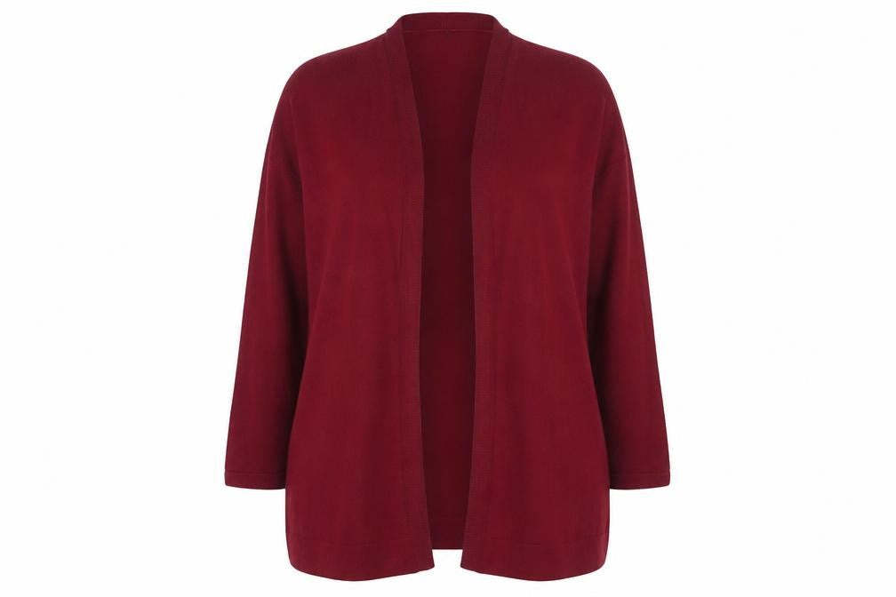 Gap Womens Red XL Open Front Long Sleeve Knit Cardigan