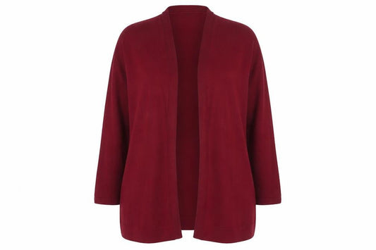 Gap Womens Red XL Open Front Long Sleeve Knit Cardigan