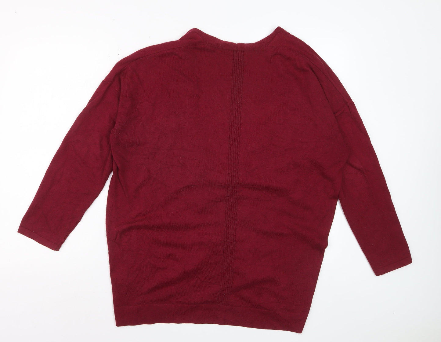 Gap Womens Red XL Open Front Long Sleeve Knit Cardigan