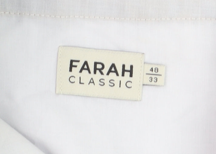 Farah Classic Men's Black 48x33 Stretch Smart Trousers
