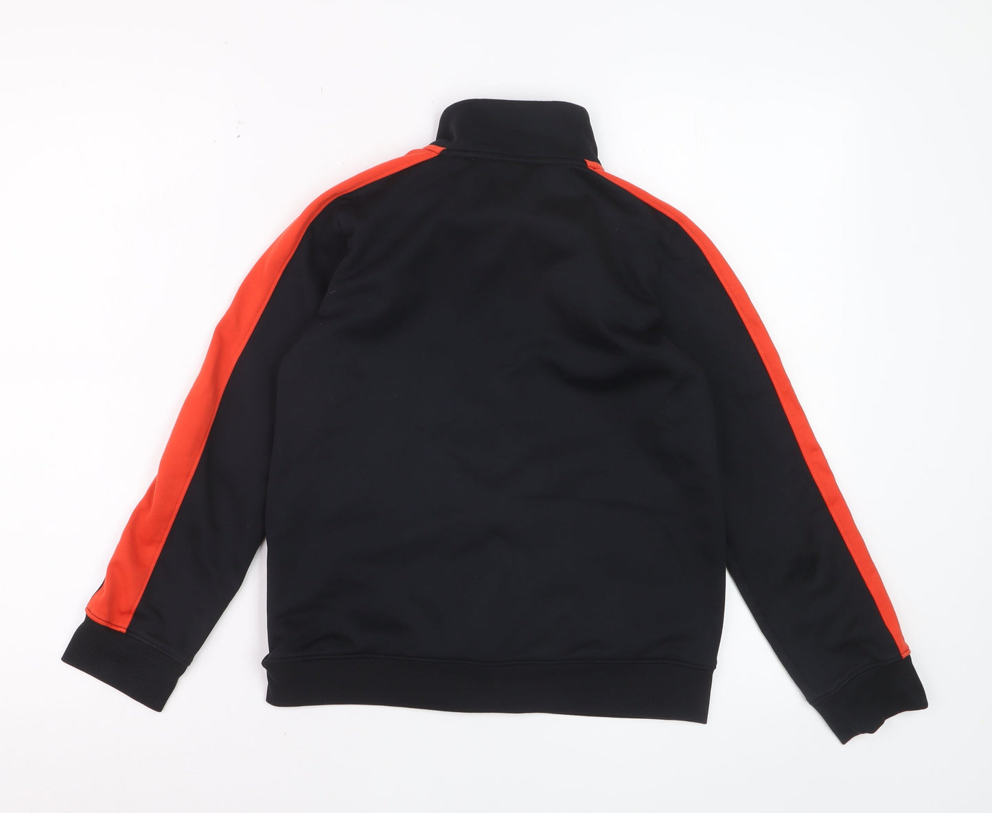 Under Armour Boys Black & Red Track Jacket Full Zip Polyester M