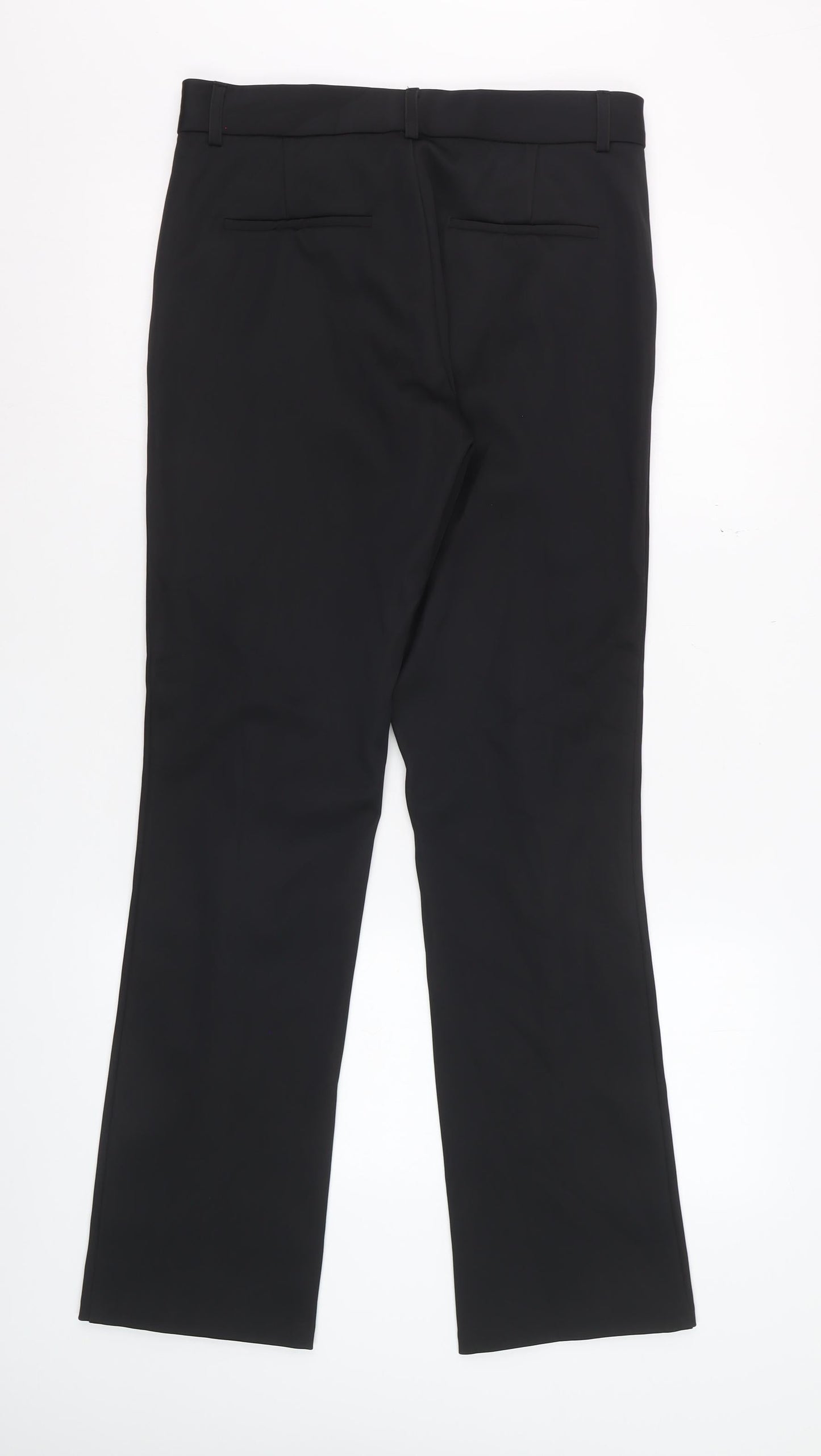 Zara Women Black L Slim Fit Dress Pants Smart Work Trousers