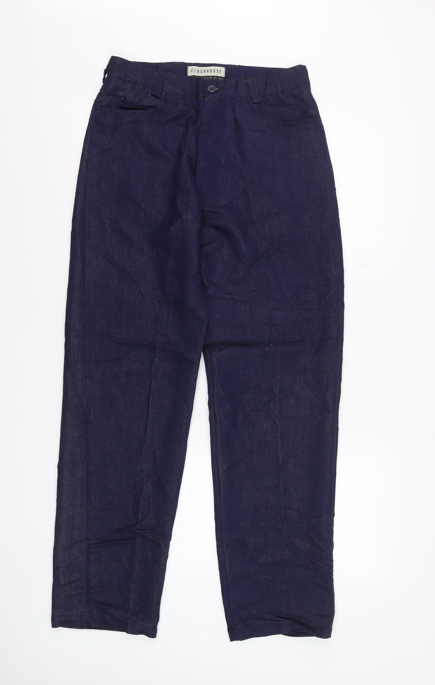 Clockhouse Women Blue 30/32 Chino Straight Leg Trousers