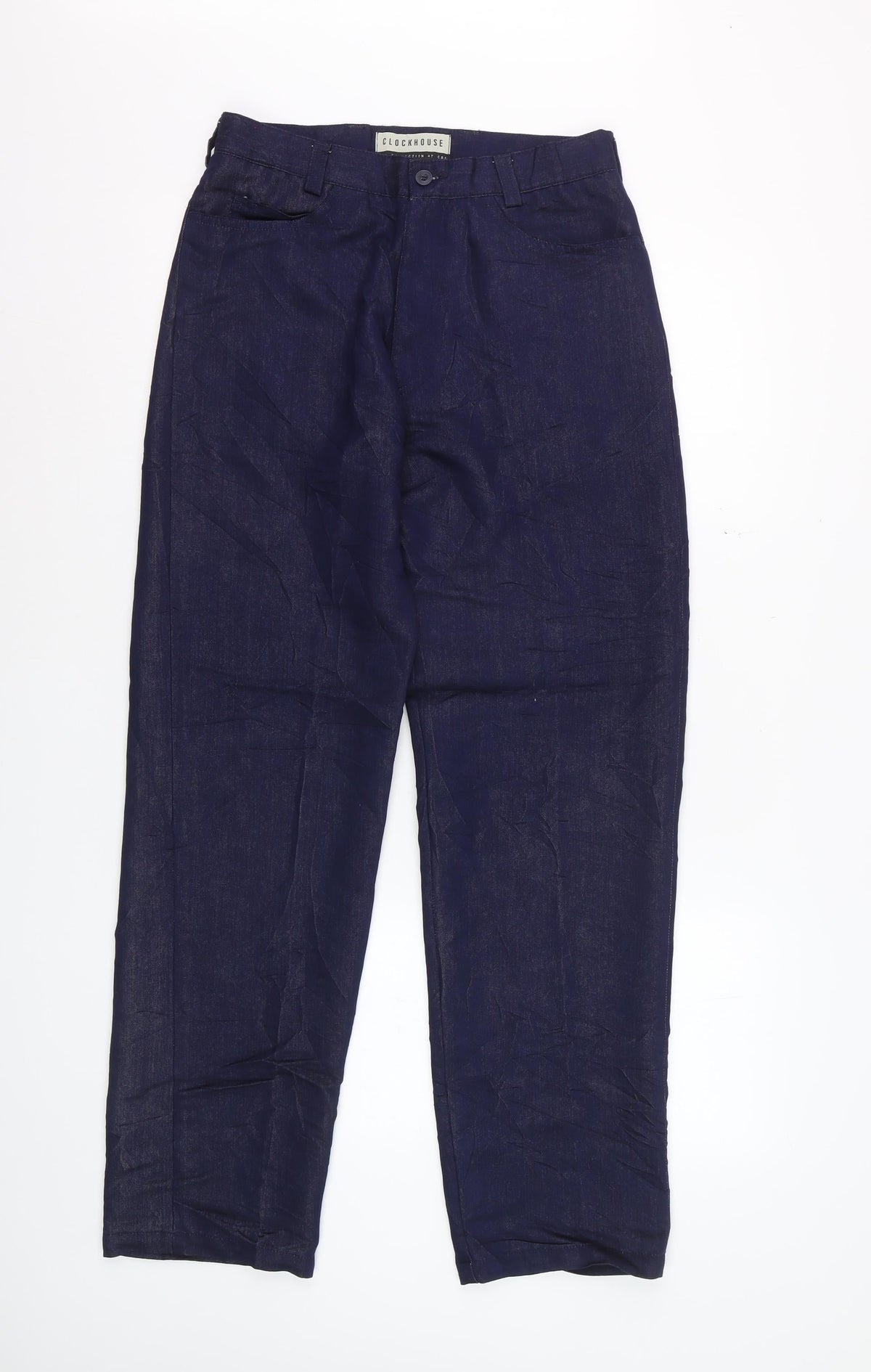 Clockhouse Women Blue 30/32 Chino Straight Leg Trousers