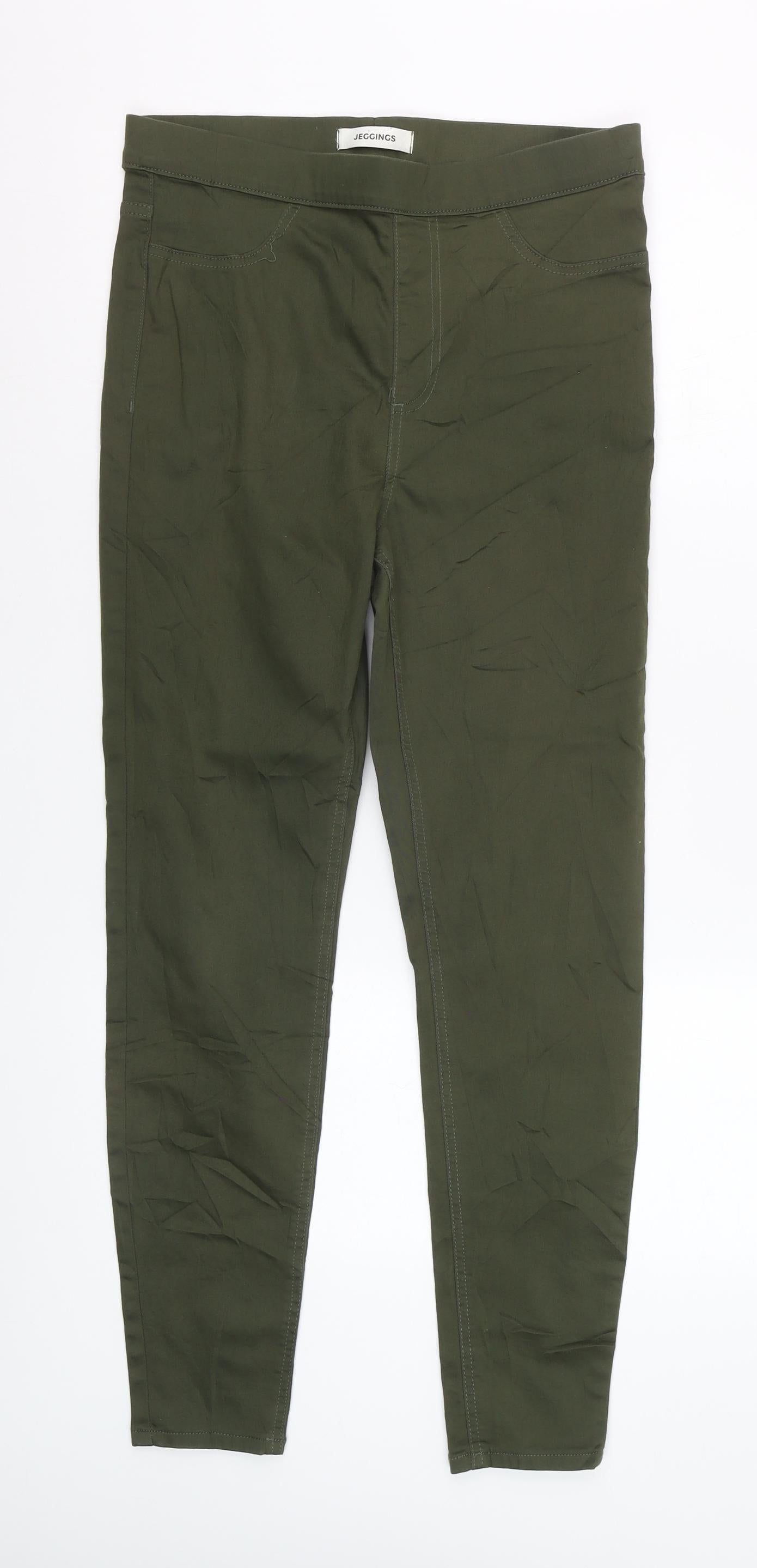 Marks and Spencer Women’s Green Jegging Jeans Size 12 Regular Slim Fit