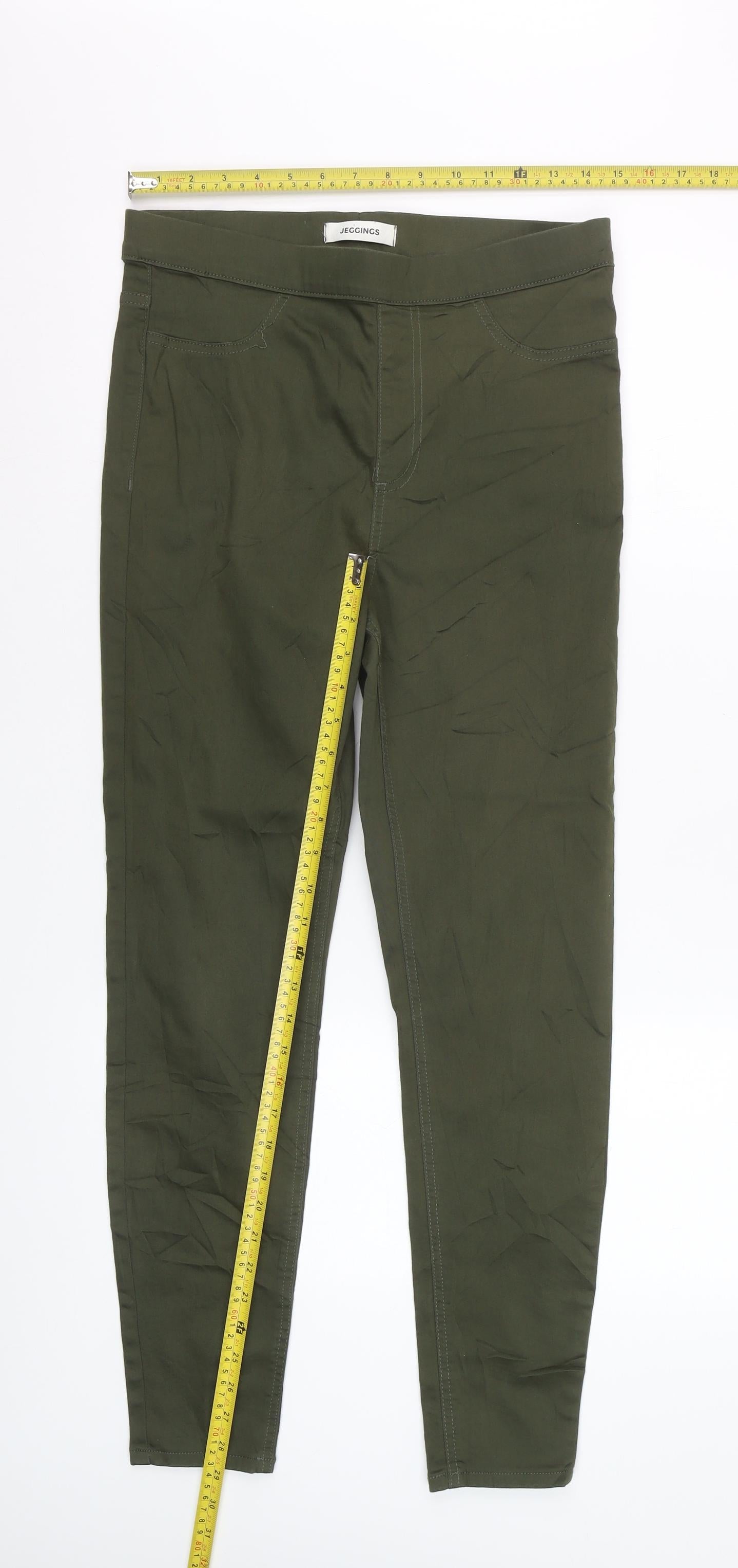Marks and Spencer Women’s Green Jegging Jeans Size 12 Regular Slim Fit