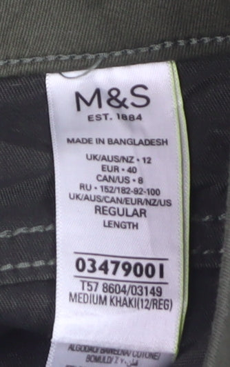 Marks and Spencer Women’s Green Jegging Jeans Size 12 Regular Slim Fit