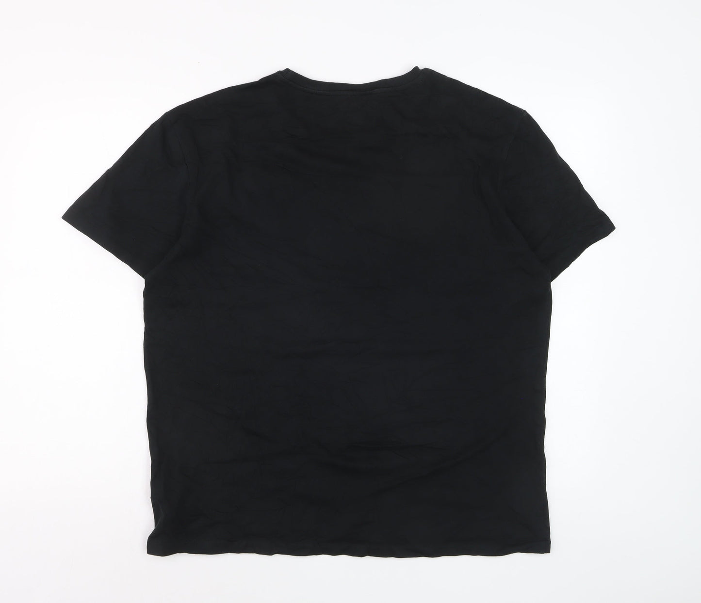 Ralph Lauren Men's Black Cotton Crew Neck Short Sleeve T-Shirt L