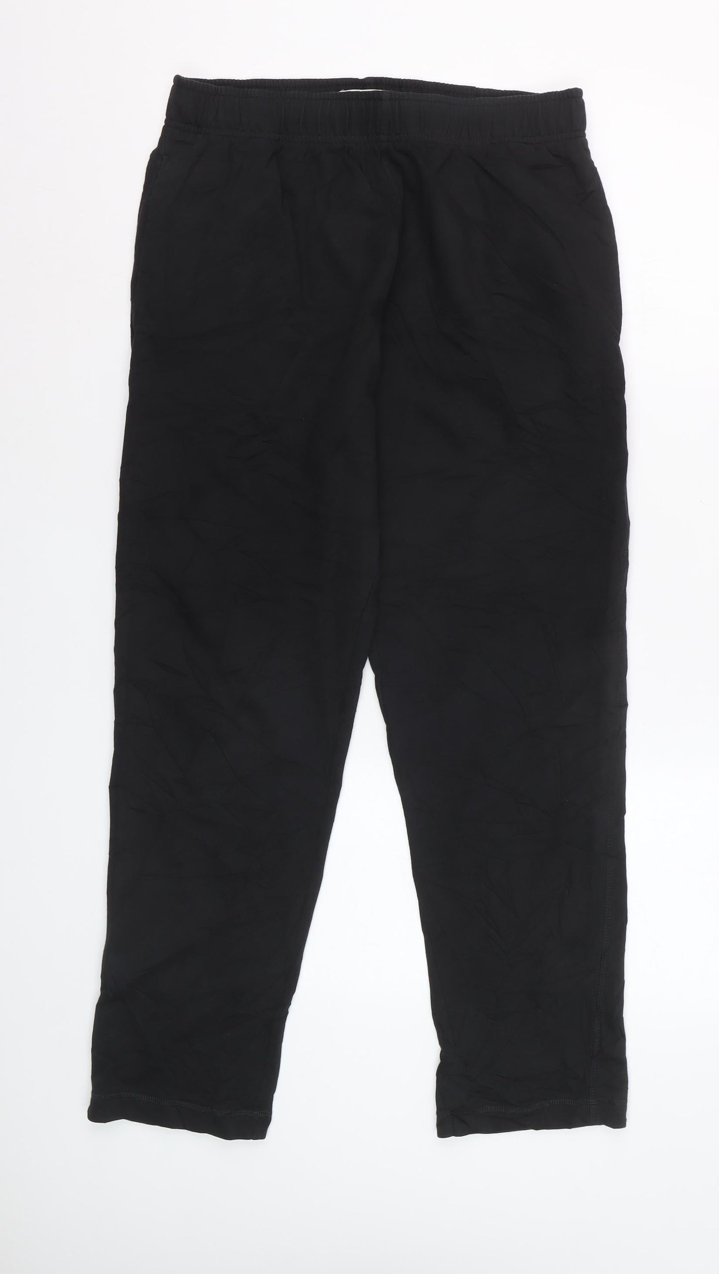 Marks and Spencer Men's Black L Jogger Trousers with Elastic Waist