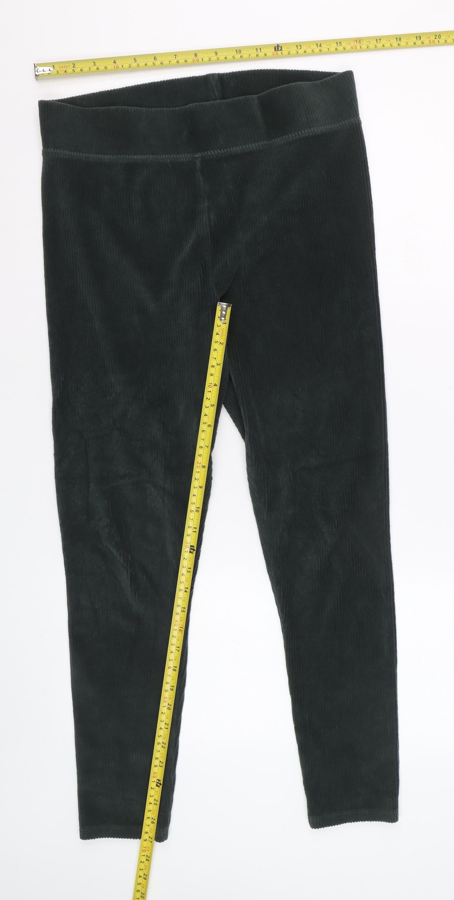 Marks and Spencer Women’s Dark Green Corduroy Leggings Size 14