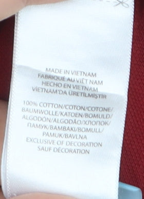 Ralph Lauren Men's Red Slim Fit Cotton Polo Shirt M
