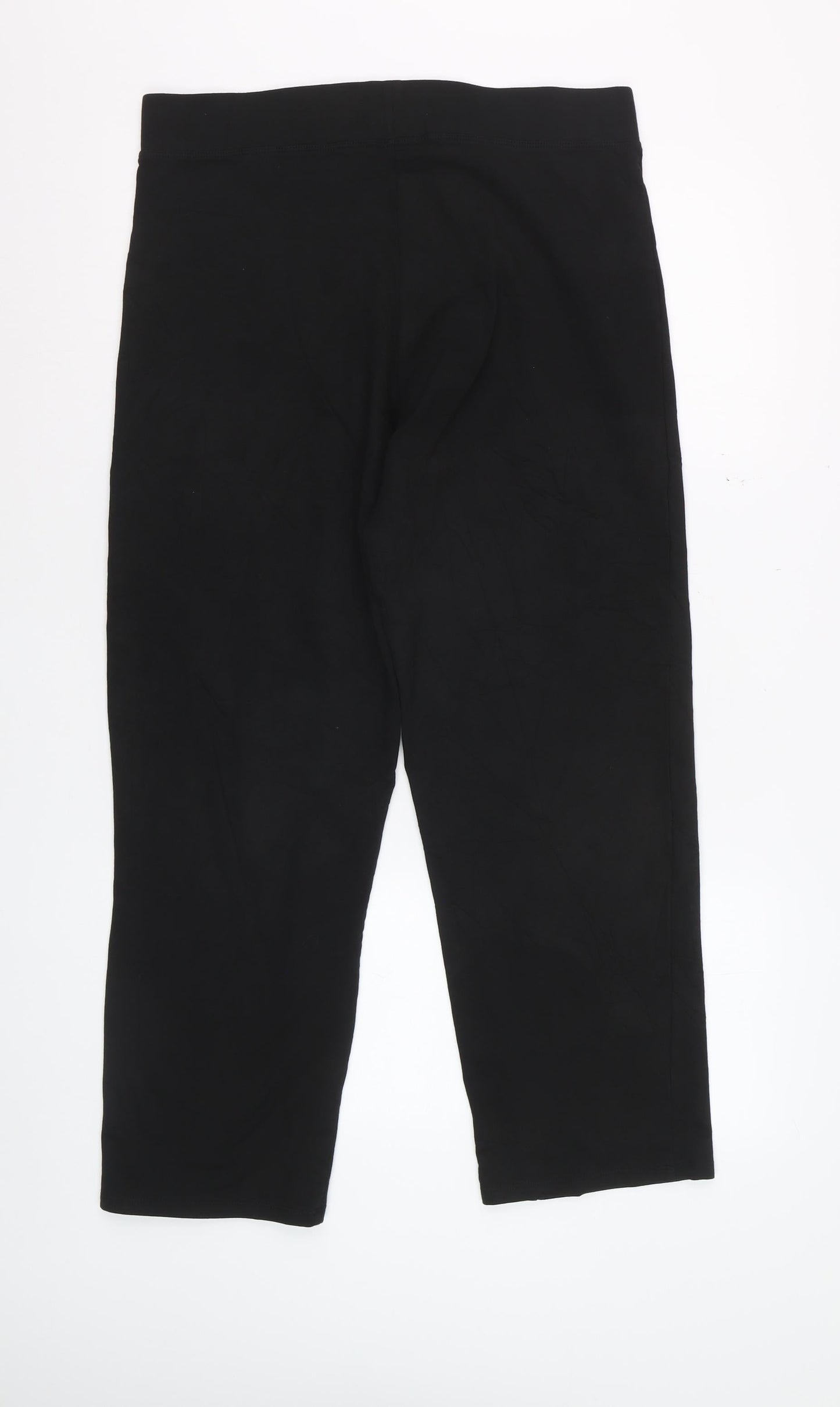 Marks and Spencer Women's Black Cotton Blend Leggings Size 14