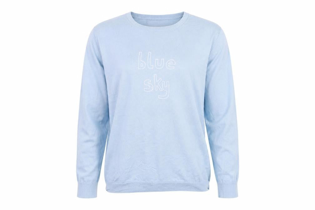 Marks & Spencer Women’s Blue Crew Neck Cotton Jumper L