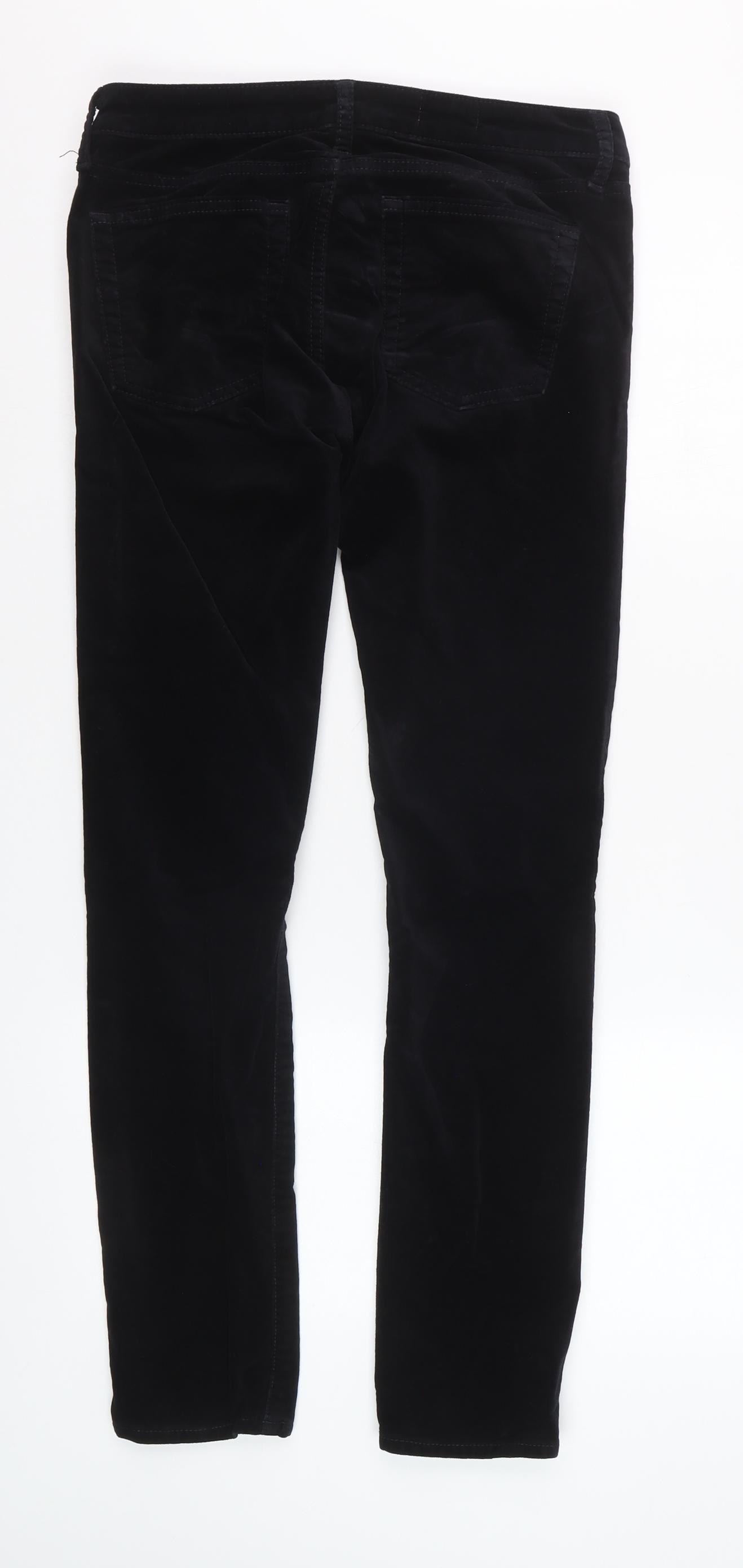 Gap 1969 Women Black Corduroy Always Skinny Trousers Size 26R