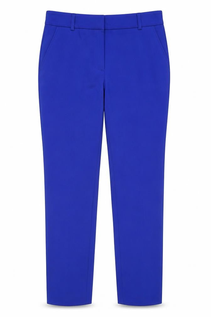 Mary Portas Women's Blue Slim Tapered Tailored Trousers Size 12