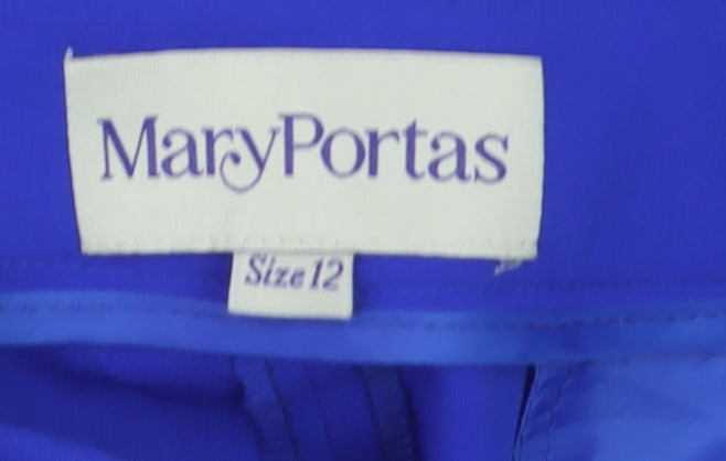 Mary Portas Women's Blue Slim Tapered Tailored Trousers Size 12