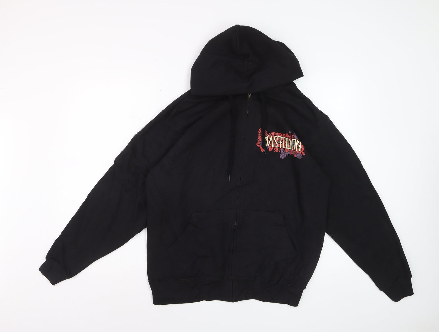 Mastodon Men's Black Full Zip Hoodie M Graphic Skull Design