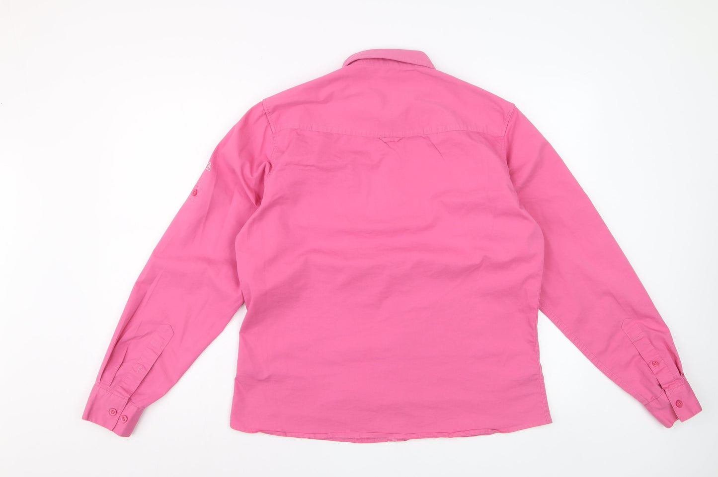 Craghoppers Women Pink Long Sleeve Button-Up Shirt Size 14