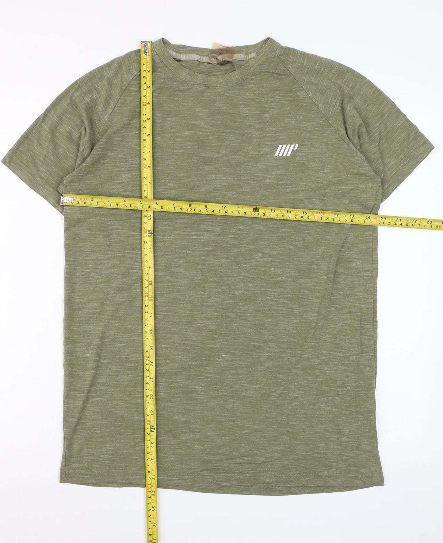 MyProtein Men's Green Athletic Fit Short Sleeve Training T-Shirt Size M