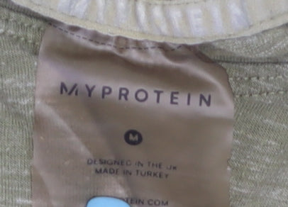 MyProtein Men's Green Athletic Fit Short Sleeve Training T-Shirt Size M