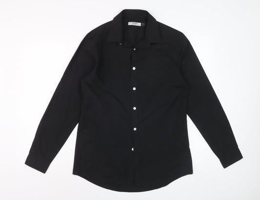 Topman Men’s Black Long Sleeve Formal Dress Shirt M