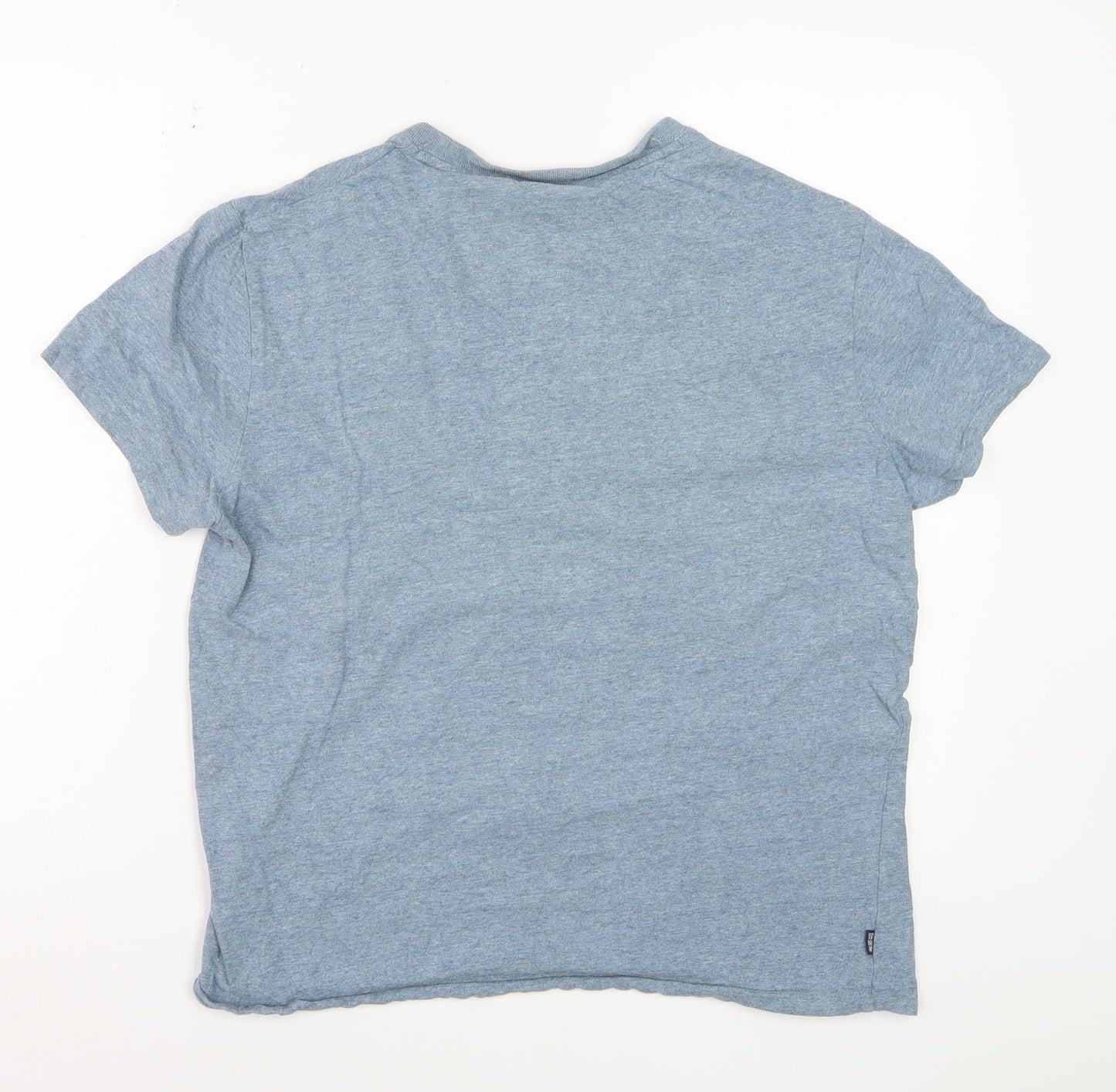 Superdry Men's Blue Crew Neck Short Sleeve Cotton T-Shirt M