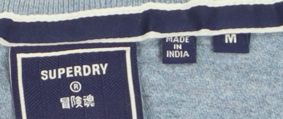 Superdry Men's Blue Crew Neck Short Sleeve Cotton T-Shirt M