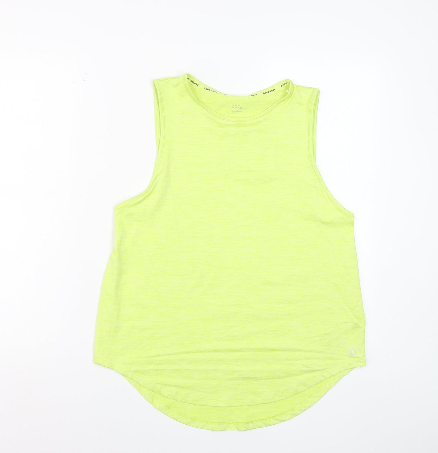 Marks and Spencer Goodmove Yellow Womens Size 10 Sleeveless Tank Top