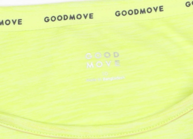 Marks and Spencer Goodmove Yellow Womens Size 10 Sleeveless Tank Top