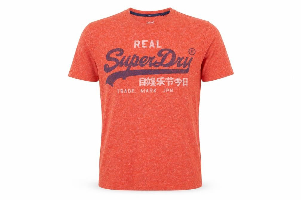 Superdry Vintage Mens Red Graphic Print T-Shirt Size S