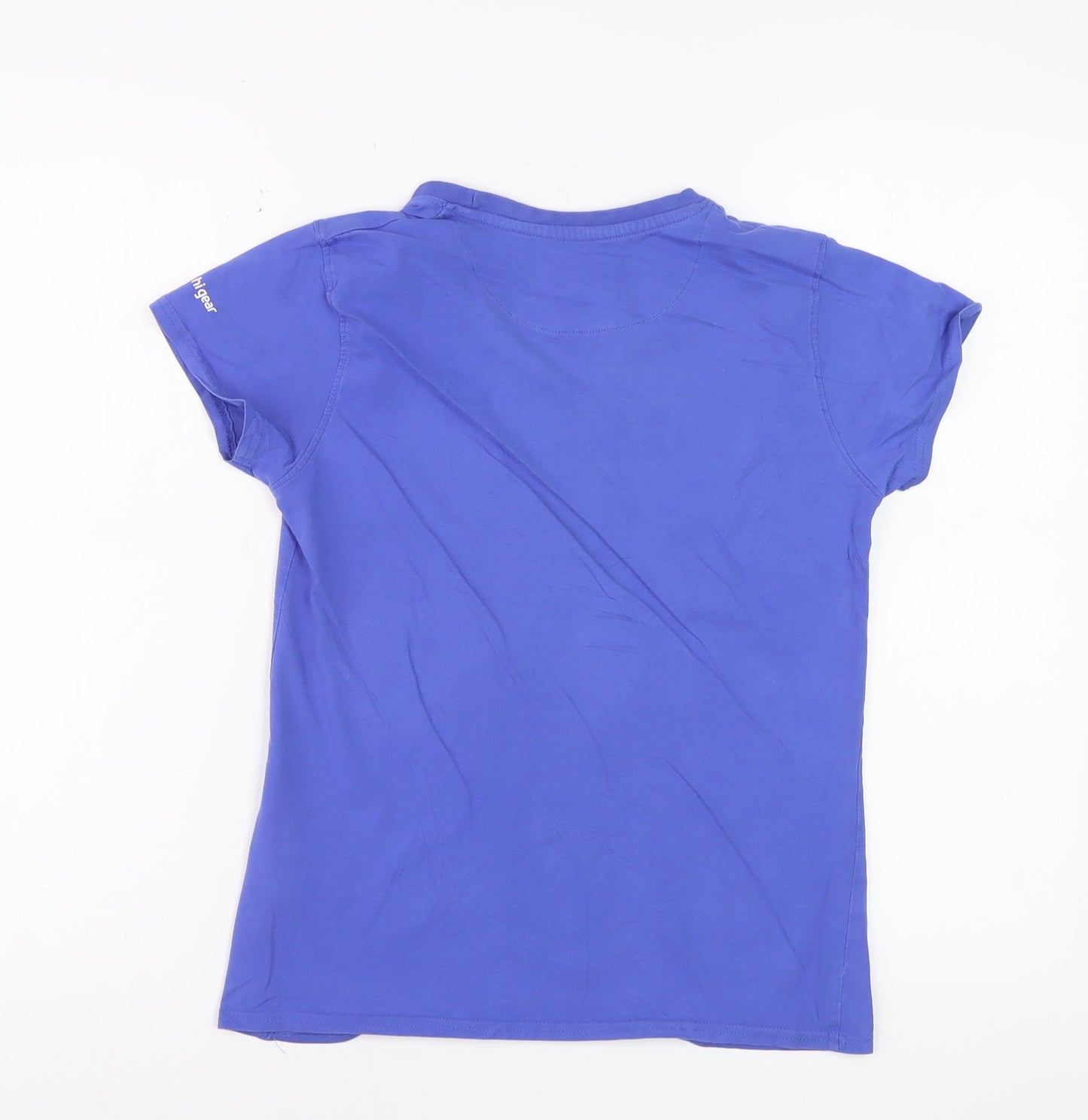 Hi Gear Boys Blue 10 Years Cotton Graphic Print Outdoor T-Shirt
