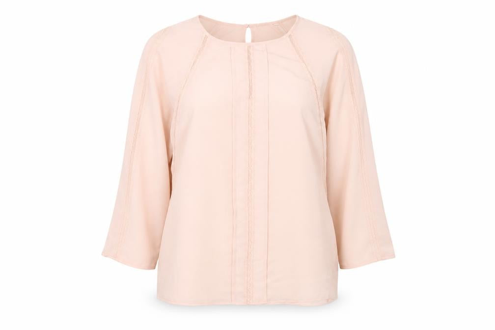 Marks & Spencer Per Una Women's Pink Polyester Lace Blouse Size 12
